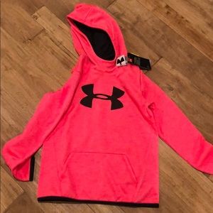 Youth large bright coral hoodie NWT